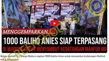 [SALAH] WARGA MADURA SIAPKAN 1000 BALIHO ANIES UNTUK MENYAMBUT KEDATANGAN MAHFUD MD DI PAMEKASAN