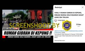 [SALAH] Rumah Gibran Dikepung, Ribuan Warga Solo Ngamuk Gugat Uang 204 Triliun