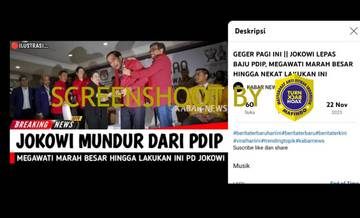 [SALAH] Jokowi Mundur Dari PDIP, Megawati Marah Besar