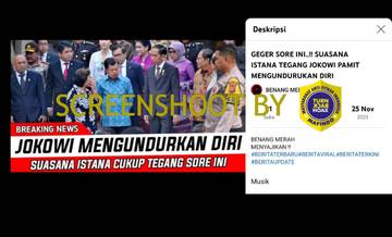 [SALAH] Suasana Istana Tegang, Jokowi Pamit Mengundurkan Diri