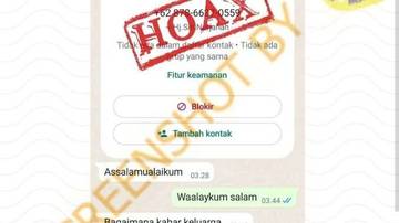[SALAH] Akun WhatsApp Anggota DPRD Kota Bandung “Hj Siti Nurjanah”