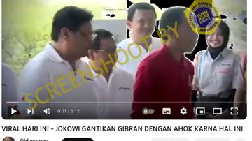 [SALAH] AHOK RESMI GANTIKAN GIBRAN, TAK INGIN KONTROVERSI DENGAN PDIP KINI JOKOWI BATALKAN GIBRAN