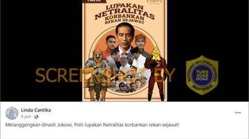 [SALAH] Gambar “MELANGGENGKAN DINASTI JOKOWILUPAKAN NETRALITAS KORBANKAN REKAN SEJAWAT” Tirto.id