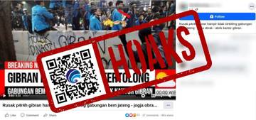 [HOAKS] Video Gabungan Mahasiswa Jawa Tengah dan Daerah Istimewah Yogyakarta Demo Merusak Kantor Gibran Rakabuming Raka
