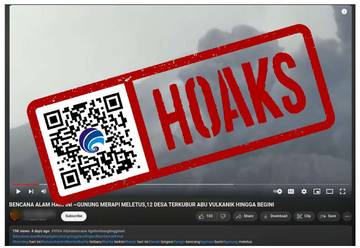 [HOAKS] Gunung Merapi Meletus Kubur 12 Desa dengan Abu Vulkanik