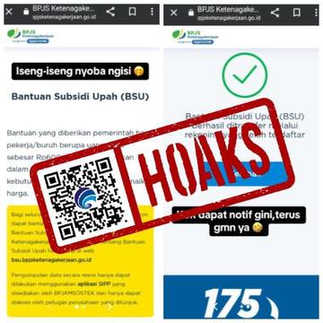 [HOAKS] Pemerintah Cairkan BSU Tahun 2023