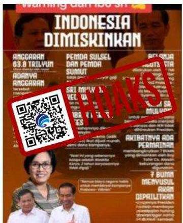 [HOAKS] Menkeu Sri Mulyani Sebut Indonesia Dimiskinkan karena Belanja Alutsista dan Biaya Kampanye Prabowo-Gibran