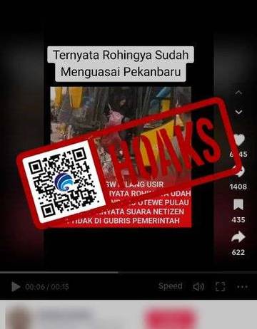 [HOAKS] Pengungsi Rohingya Tiba di Pekanbaru Lalu ke Pulau Galang pada Desember 2023