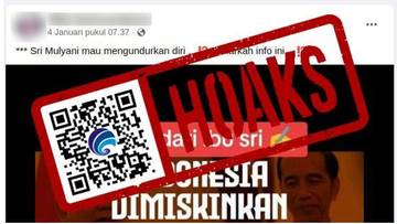 [HOAKS] Menkeu Sri Mulyani Mengundurkan Diri 