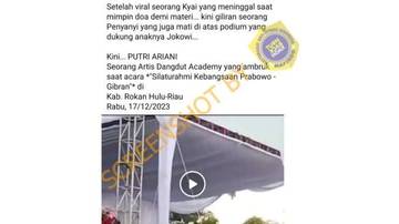 [SALAH] Giliran Seorang Penyanyi yang juga mati di atas podium yang dukung anaknya Jokowi