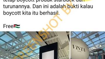 [SALAH] Starbucks Berganti Nama Menjadi Vista Coffee Akibat Dampak Dari Kampanye Boikot