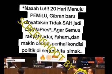 [SALAH]: “DKPP Putuskan Gibran Tidak Sah Mengikuti Pilpres 2024”