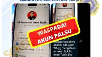 [SALAH] Akun Tiruan Kadis PUPR Barito Utara Iman Topik