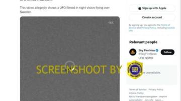 [SALAH] UFO Terekam di Swedia