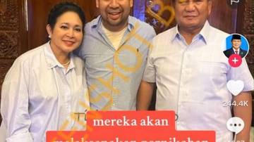 [SALAH] Prabowo dan Titiek Soeharto akan rujuk dan melaksanakan pernikahan di masjid At- Tin, TMII Jakarta Timur