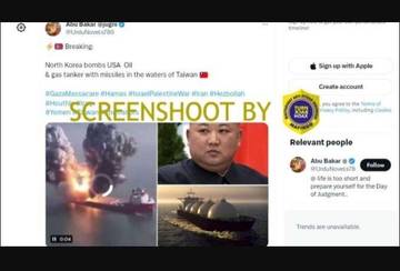 Hoaks Korea Utara Bom Kapal Tanker Amerika Serikat 