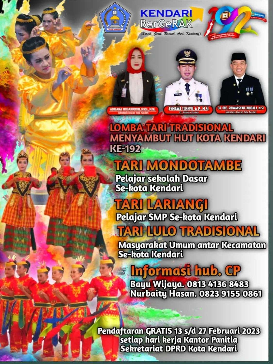 Puluhan Kelompok Masyarakat Daftar Lomba Tari Tradisional