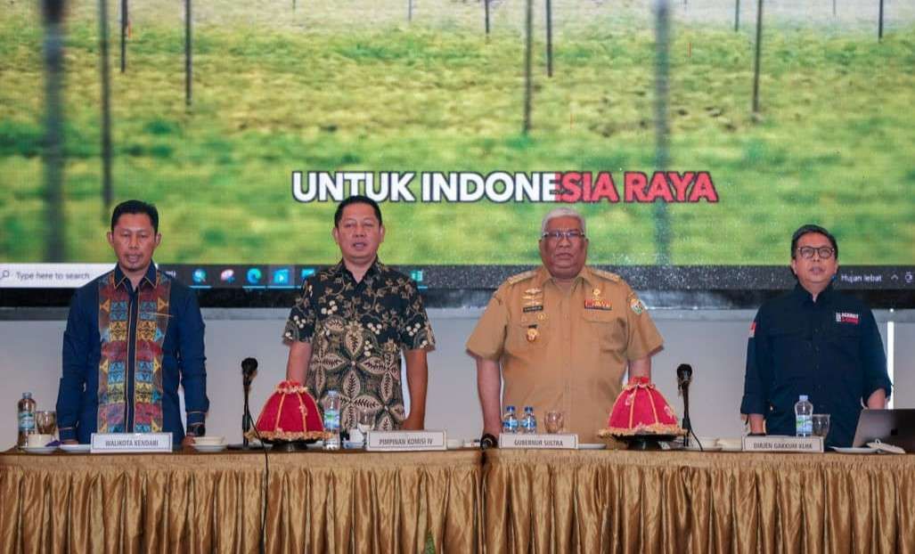Gubernur Ali Mazi Ikuti Rapat Kunjungan Kerja Komisi IV DPR RI di Sultra