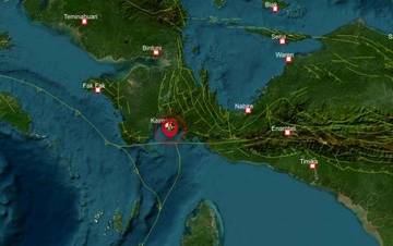 BMKG : Gempa Tektonik Magnitudo 5,4  Guncang Kota Senja Kaimana
