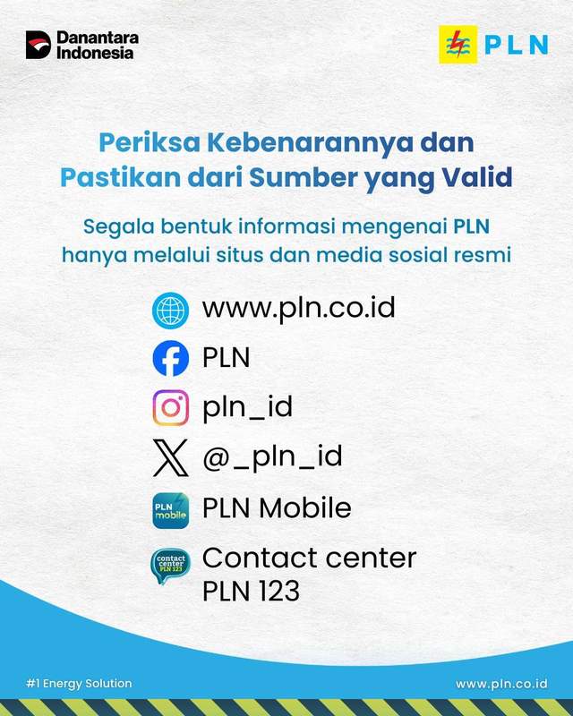 PLN Klarifikasi Berita Bantuan di Medsos adalah Hoax