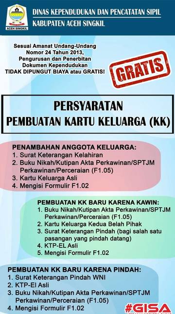 Catat, ini Syarat Bikin Kartu Keluarga