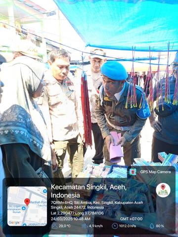 Satpol PP Singkil Razia Petasan  