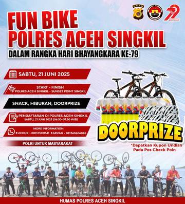 Ada Funbike pada Hari Bhayangkara di Singkil 