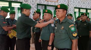 Prajurit Kodim Subulussalam Naik Pangkat, Ini Pesan Dandim