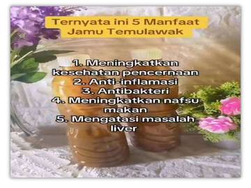Ini Manfaat Jamu tradisional Temulawak 