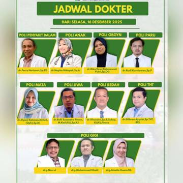 Ini Jadwal Dokter Spesialis RSUD Singkil