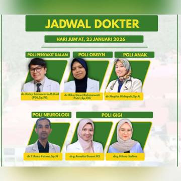 Jadwal Dokter Spesialis RSUD Aceh Singkil hari ini