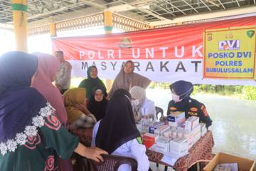 Polres Subulussalam Buka Layanan Pengobatan Gratis Bagi Warga