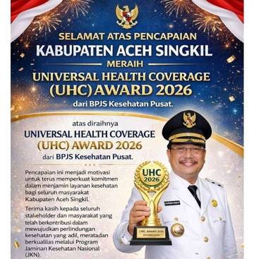 Aceh Singkil Raih UHC Award 2026 BPJS Kesehatan