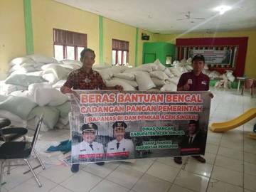 Dinas Pangan Salurkan 287 Ton Beras Bantuan Bencana 