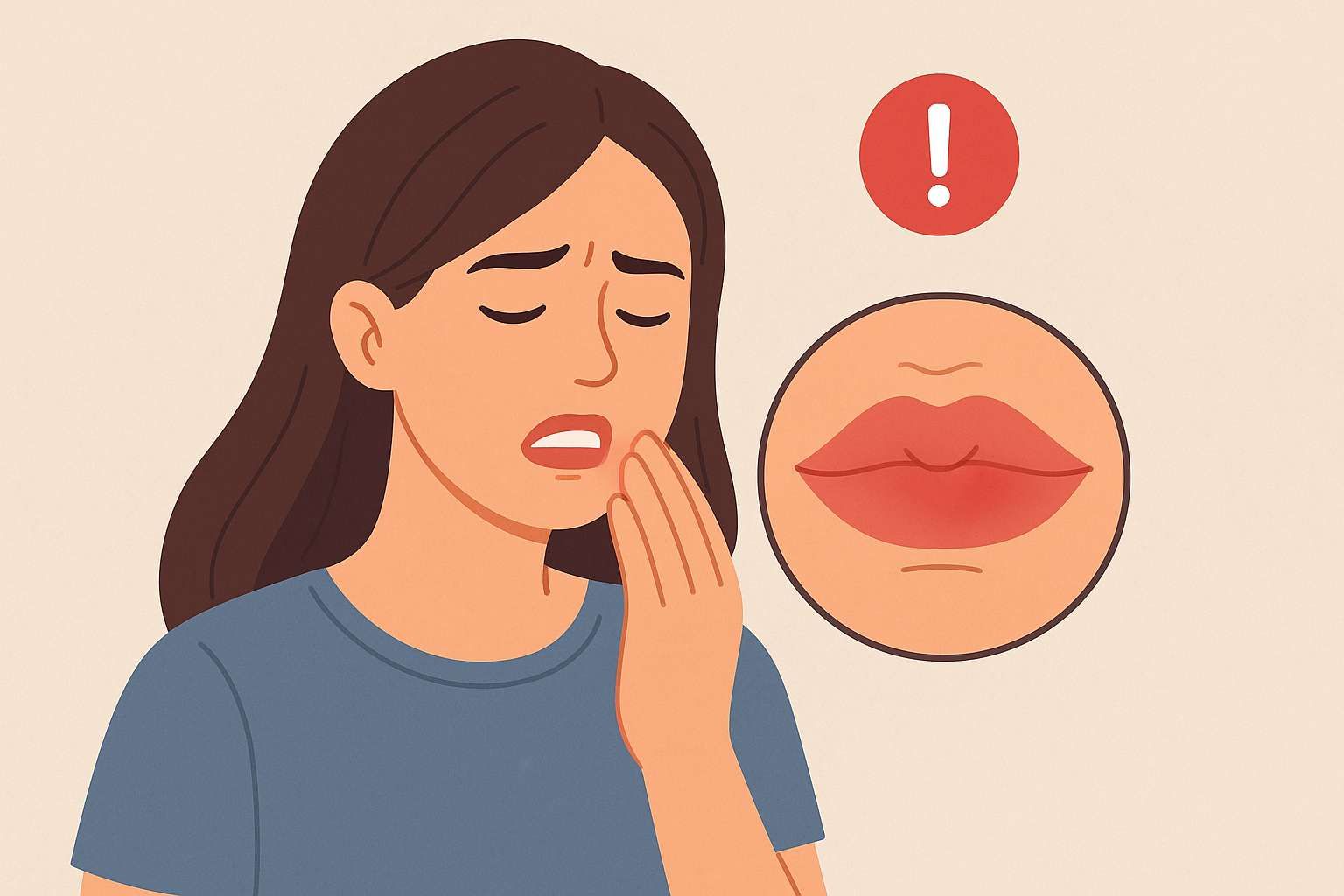 Empat Penyebab Bibir Mendadak Bengkak