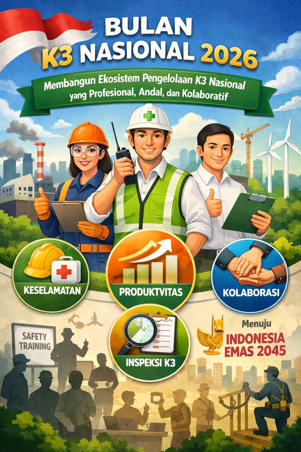 Bulan K3 Nasional 2026 Perkuat Ekosistem Kerja Aman