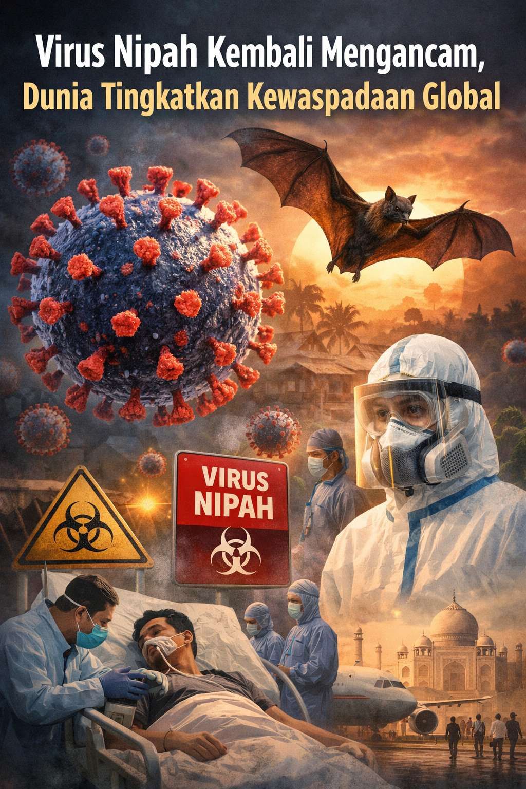 Virus Nipah Kembali Mengancam, Dunia Tingkatkan Kewaspadaan Global