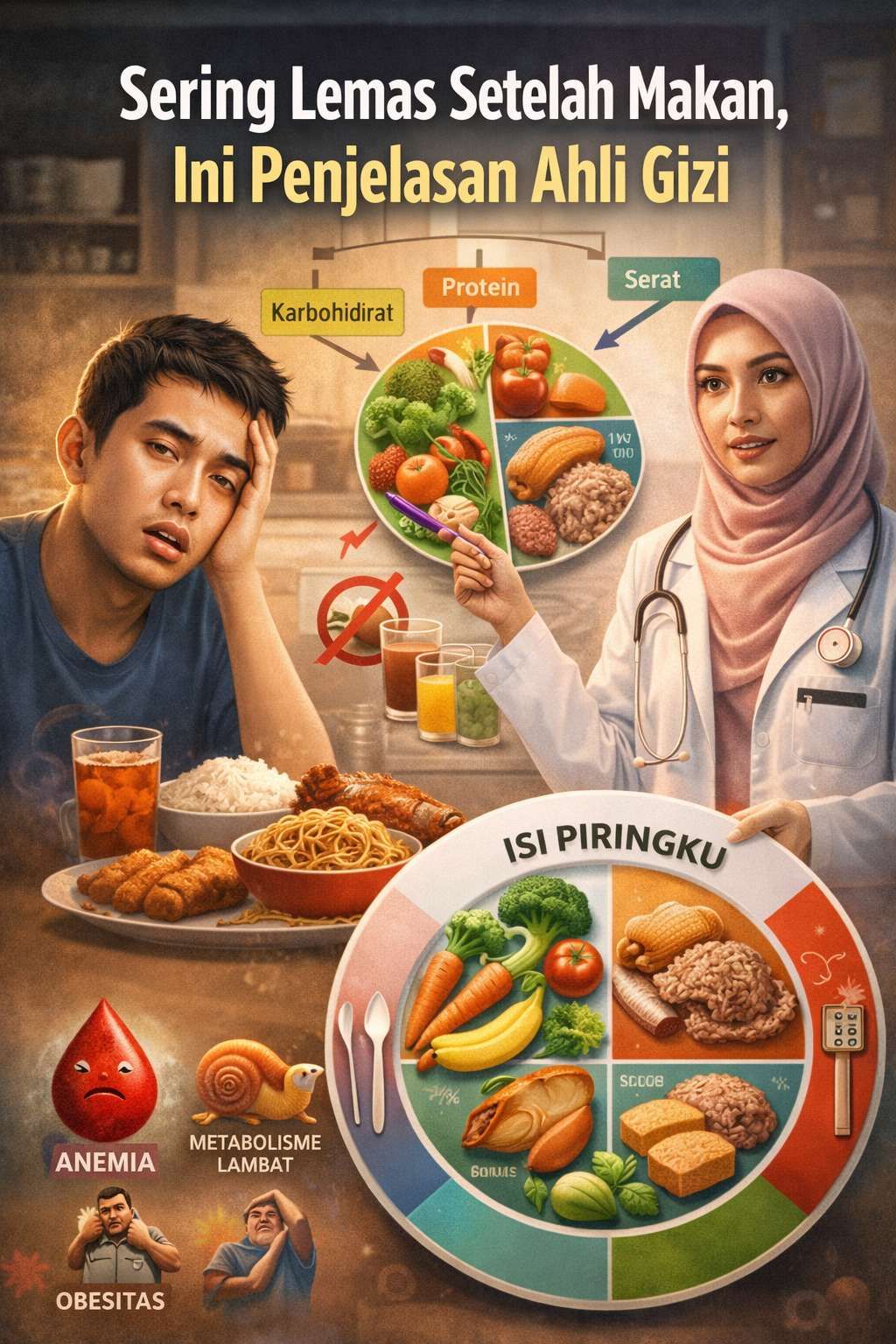 Sering Lemas Setelah Makan, Ini Penjelasan Ahli Gizi
