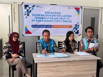 PLN UP3 Tobelo Gelar Sosialisasi Dampak Diskon 50% Listrik