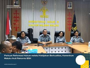   Kemenkum Maluku Ikuti Rakornis Badan Strategi Kebijakan