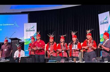 Amboina Jukulele Community Tampil di Darwin Fusion 2025