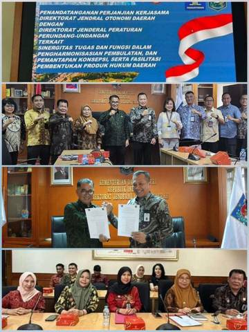 Kemenkum & Kemendagri Jalin Sinergi Penguatan Produk Hukum Daerah