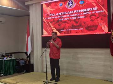 Pengurus Persatuan Sepakbola Kota Ambon Resmi Dilantik