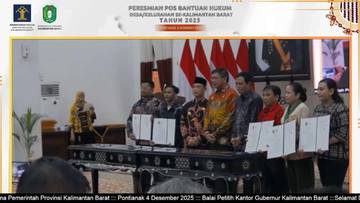 Kemenkum Maluku Ikuti Peresmian Posbankum Kalbar