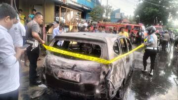 Mobil Daihatsu Terbakar di Galala, Diduga Tampung BBM