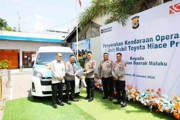 Dukung Kerja Polri di Maluku, BNI Sumbang Mobil