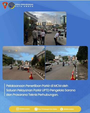 ‎Pemerintah Kota Ambon Tetapkan Tiga Puluh Ruas Parkir
