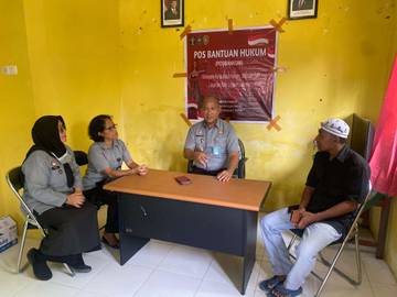 ​Kemenkum Maluku Dampingi Pos Bankum di Pulau Haruku