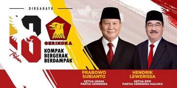 Gerindra Maluku Gelar Beragam Kegiatan Peringatan HUT