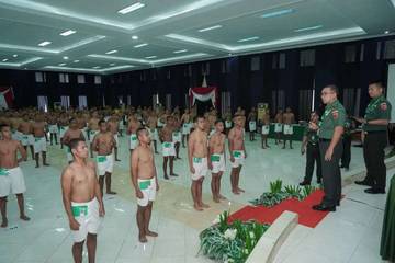 Sebanyak 798 Caba TNI-AD Jalani Sidang Parade di Ambon
